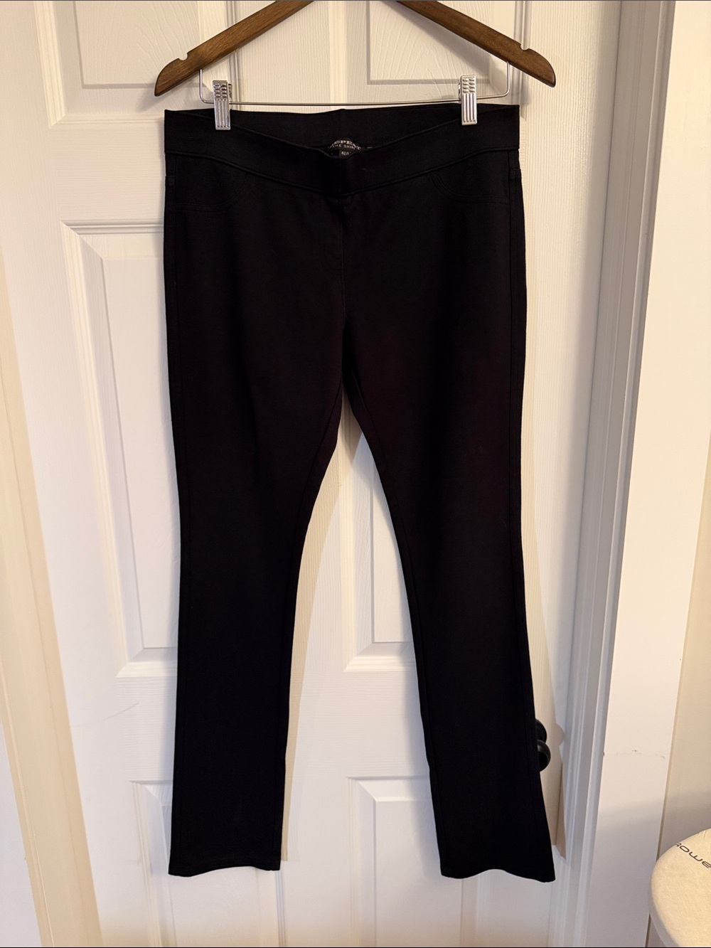 Repeat Women's Black Skinny Ponte Pants